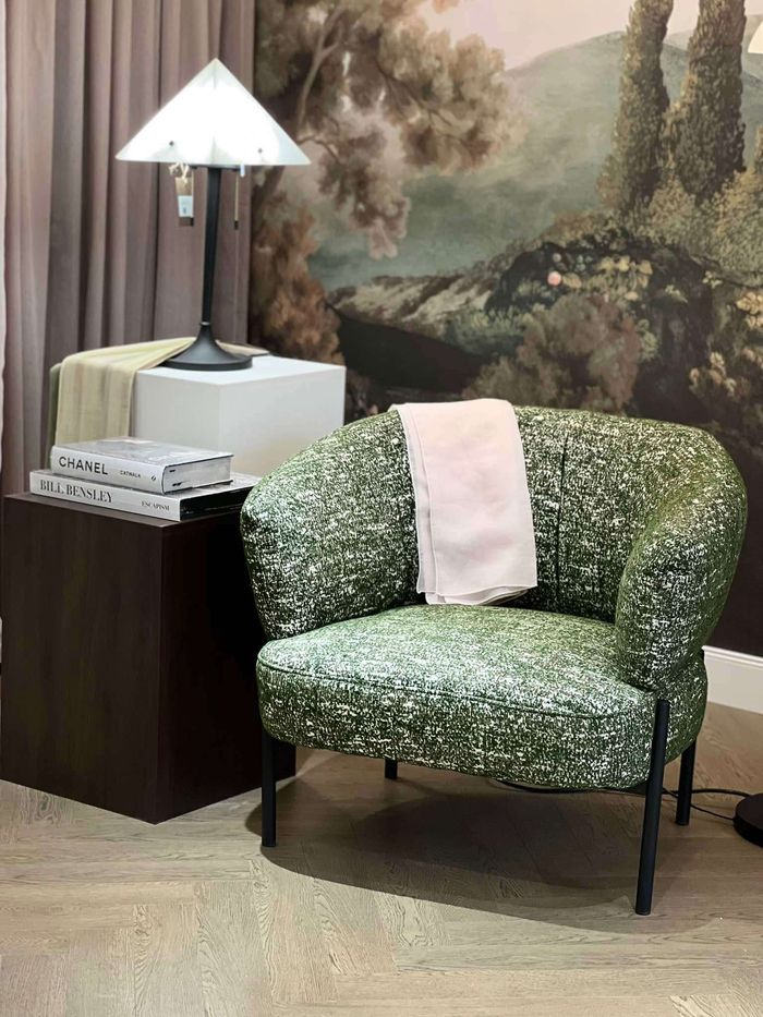 Green arm chair