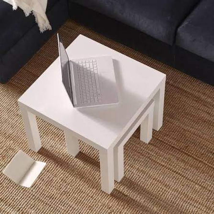 LACK Туслах ширээ 35x35 цагаан