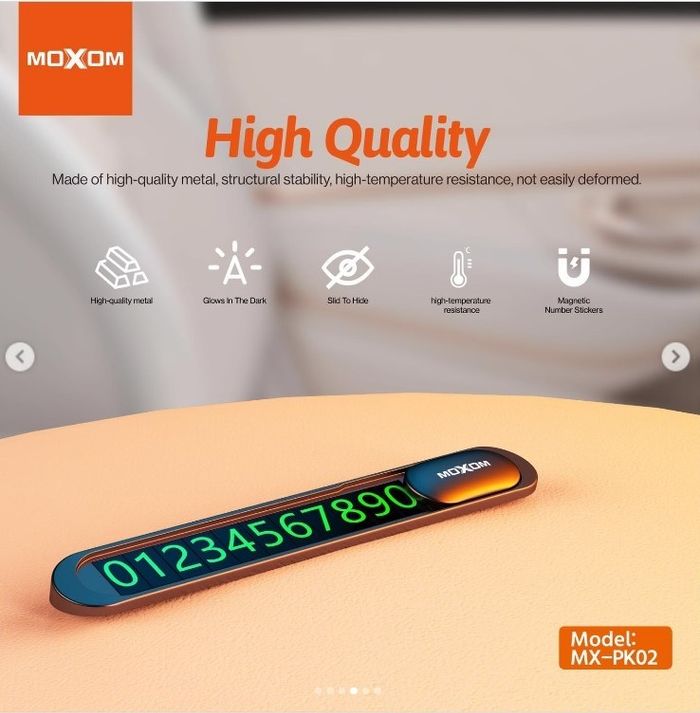 Moxom MX-PK01  Машины Зогсоолын Дугаар (Гэрэлтдэг)