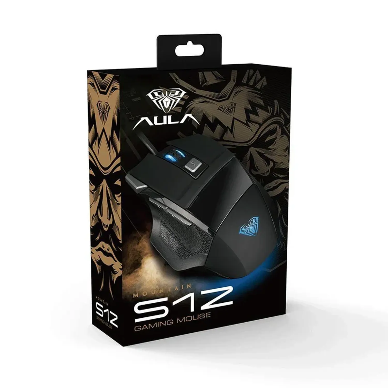 Mountain S12 Lightweight RGB Gaming Mouse - Black