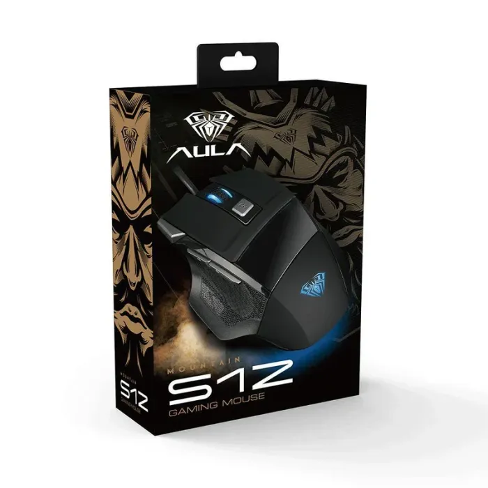 Mountain S12 Lightweight RGB Gaming Mouse - Black