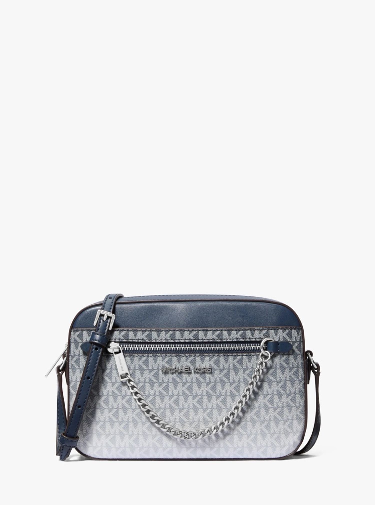 MK signature crossbody navy