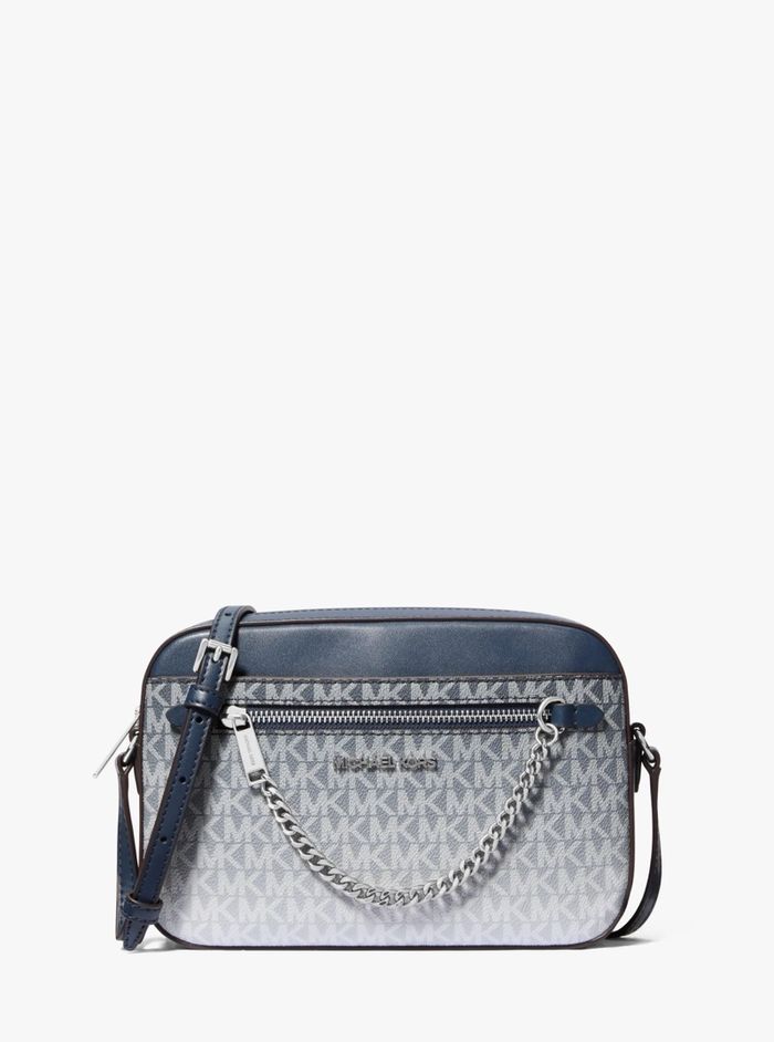 MK signature crossbody navy