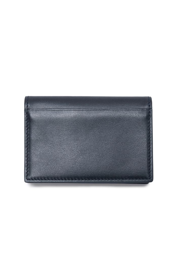 SLIM METAL BUSINESS WALLET IN NAVY