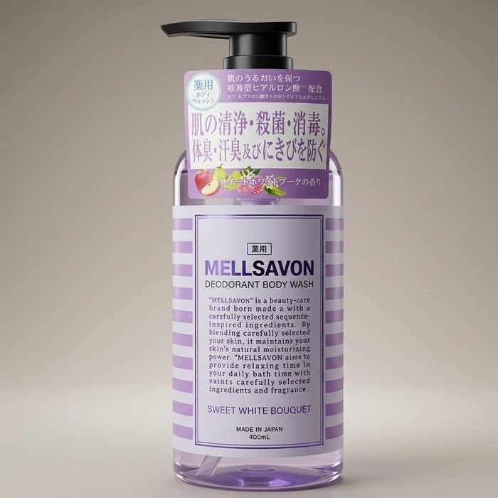 MELLSAVON үнэр дарагч биеийн шингэн саван 400 мл (Sweet White Bouquet)