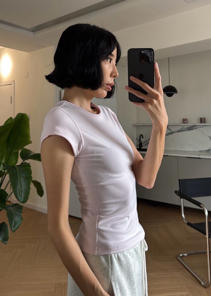 Slim Fit Top /Baby pink/