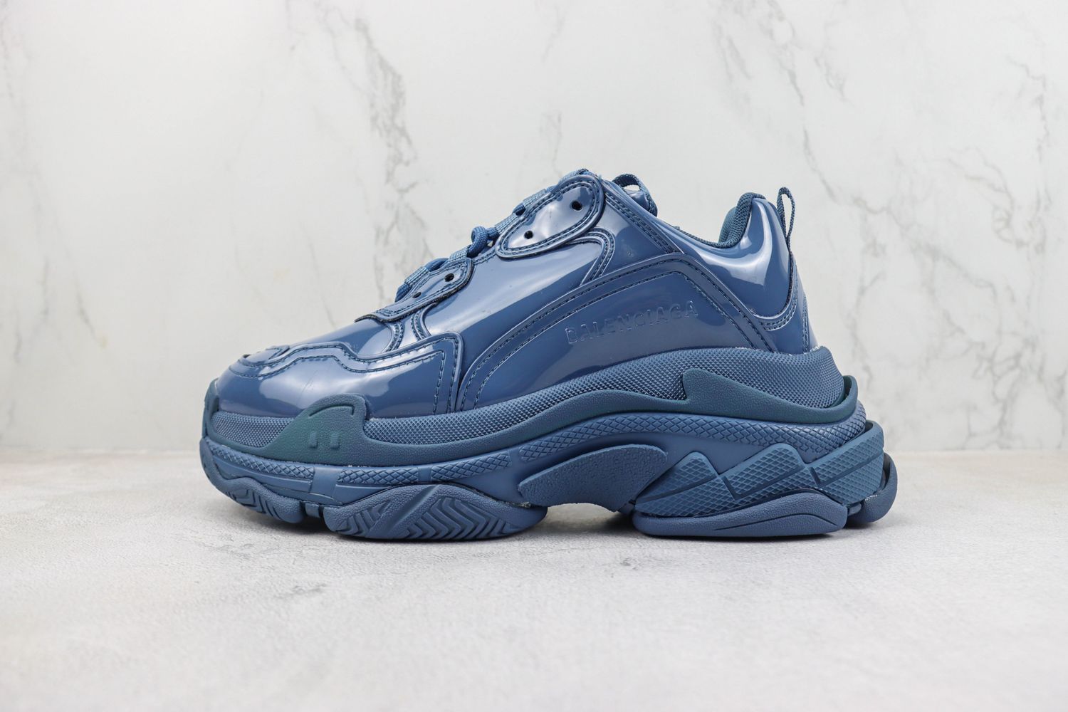 Balenciaga Triple S Blue Patent