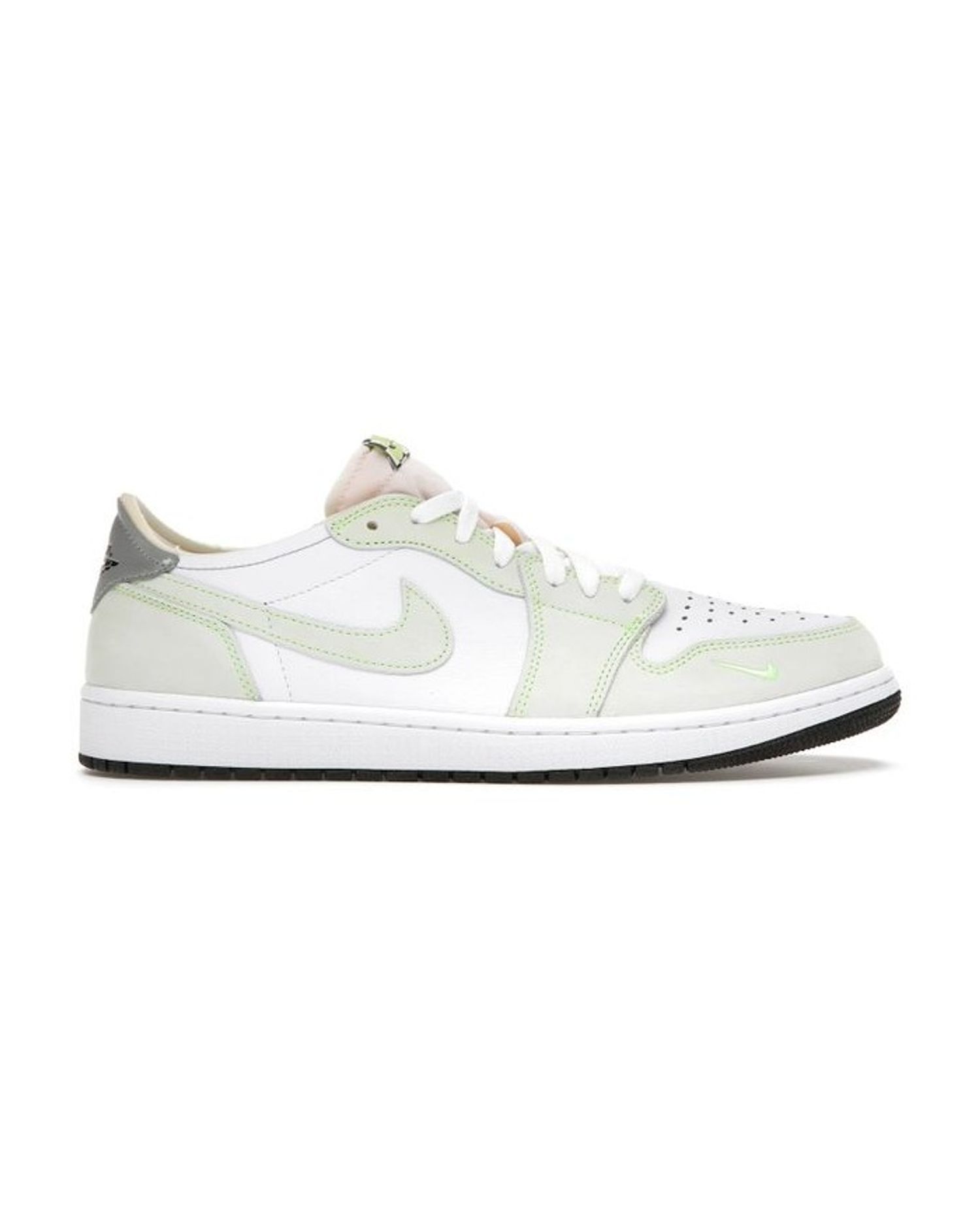 Jordan 1 Retro Low White Ghost Green Black