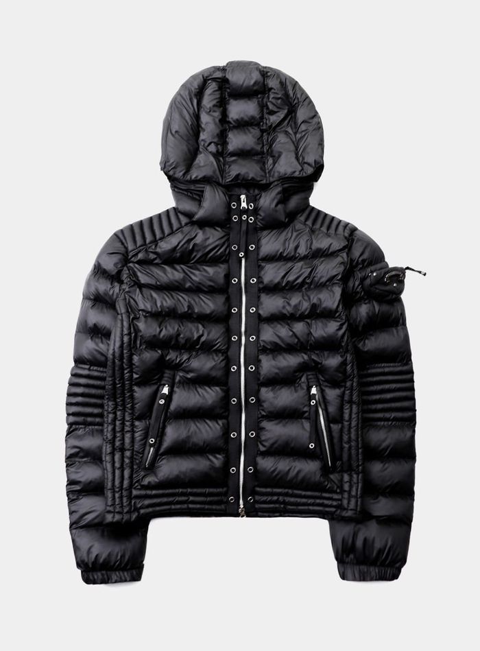 Viper31-2 Midweight Biker Hooded Puffer - Black