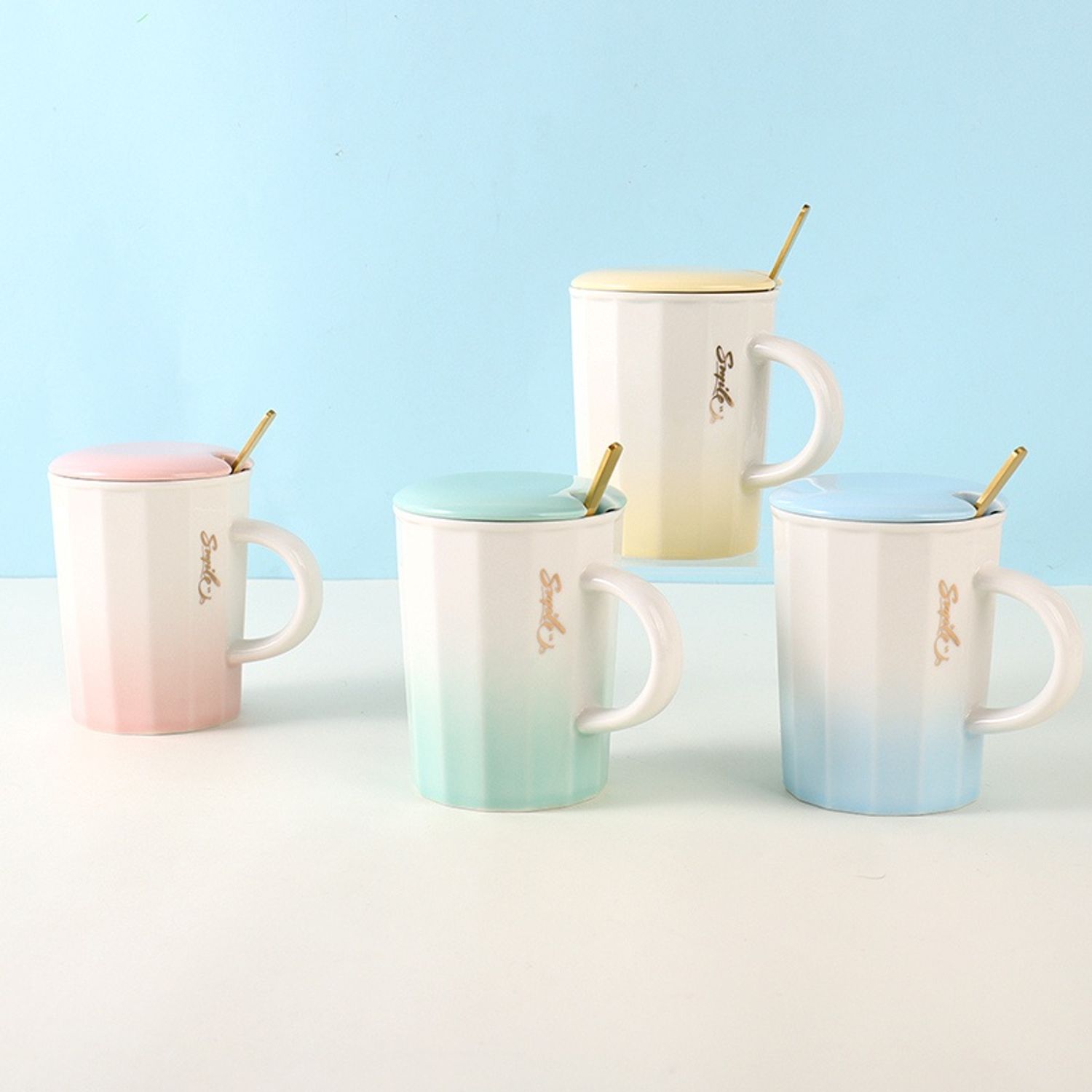 350mL/11.8fl.oz. Letters Gradient Ceramic Cup