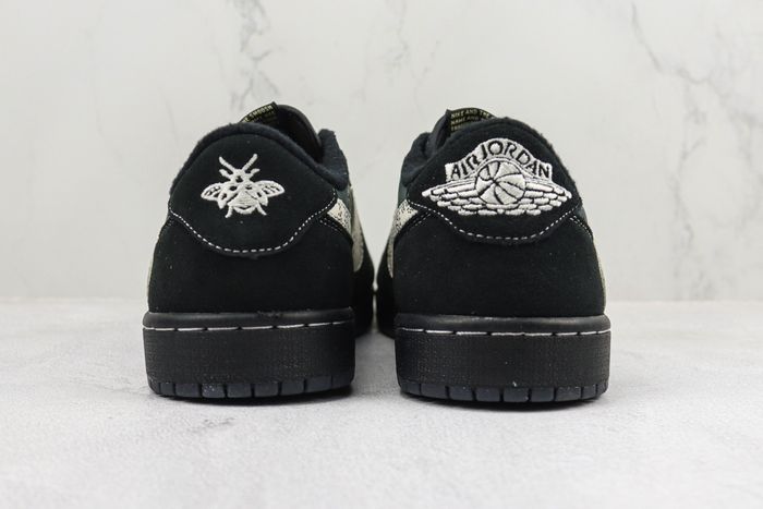 Fragment x TS x Air Jordan 1 Low Black/Anthracite 