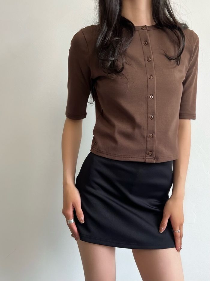 Midi sleeve cardigan
