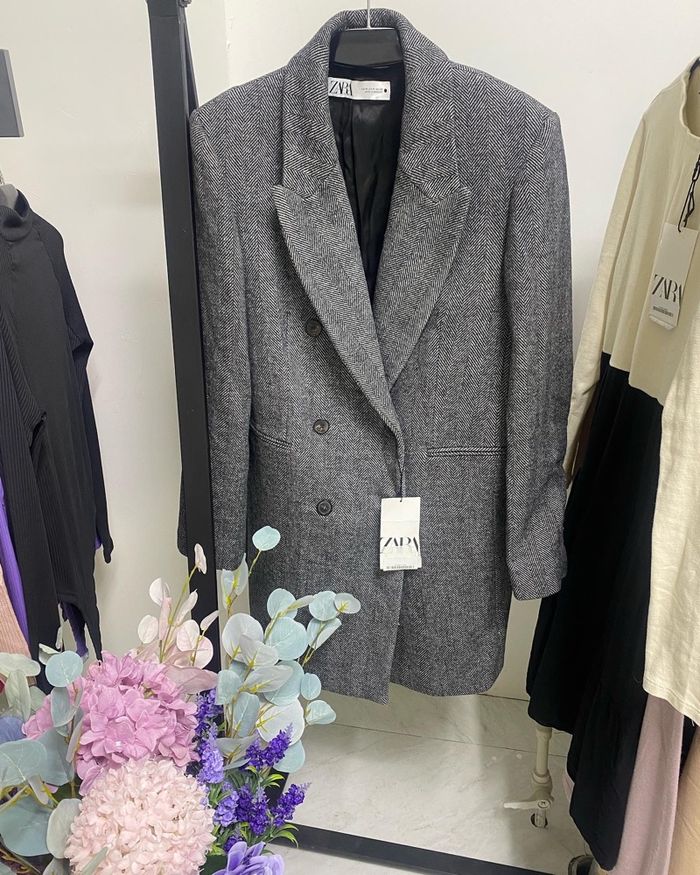 Zara woman coat grey