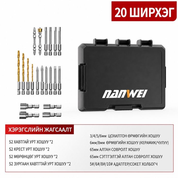 Nanwei өрөмний хошуу