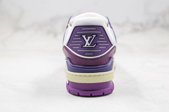 Louis Vuitton Trainer Sneaker - White Purple