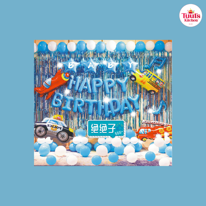 Онгоц, машинтай төрсөн өдрийн шаарны сэт