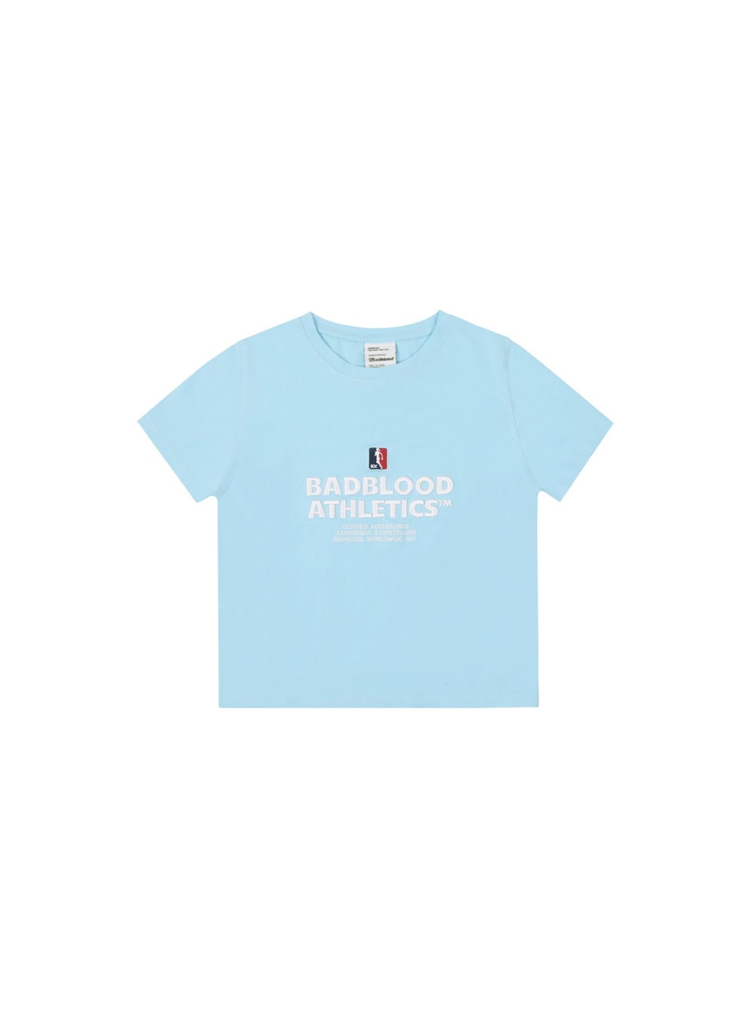 Bold Logo 2 Baby Tee - Baby Blue