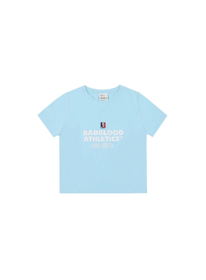 Bold Logo 2 Baby Tee - Baby Blue