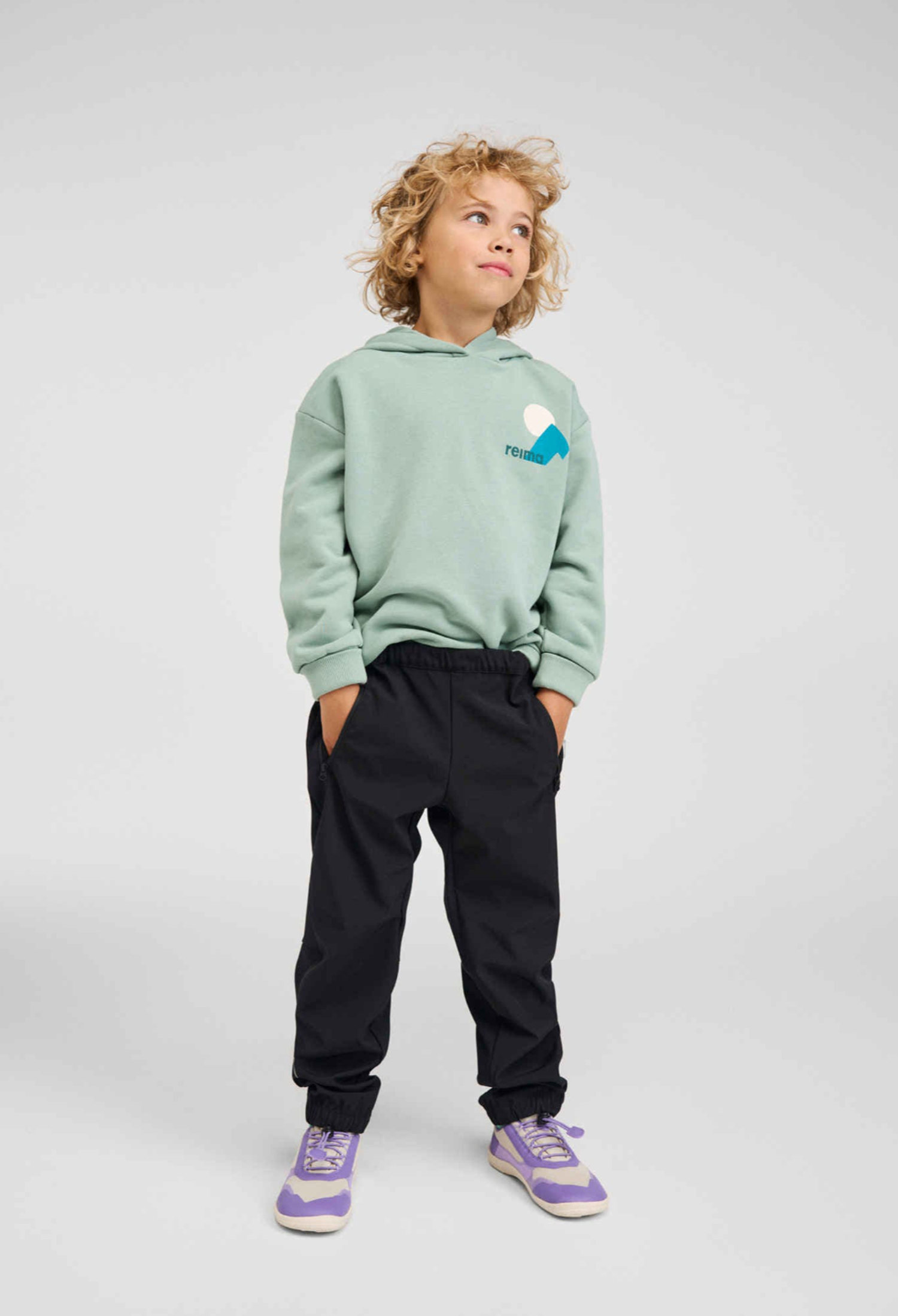 Hoodie,Huppis,Stone Green