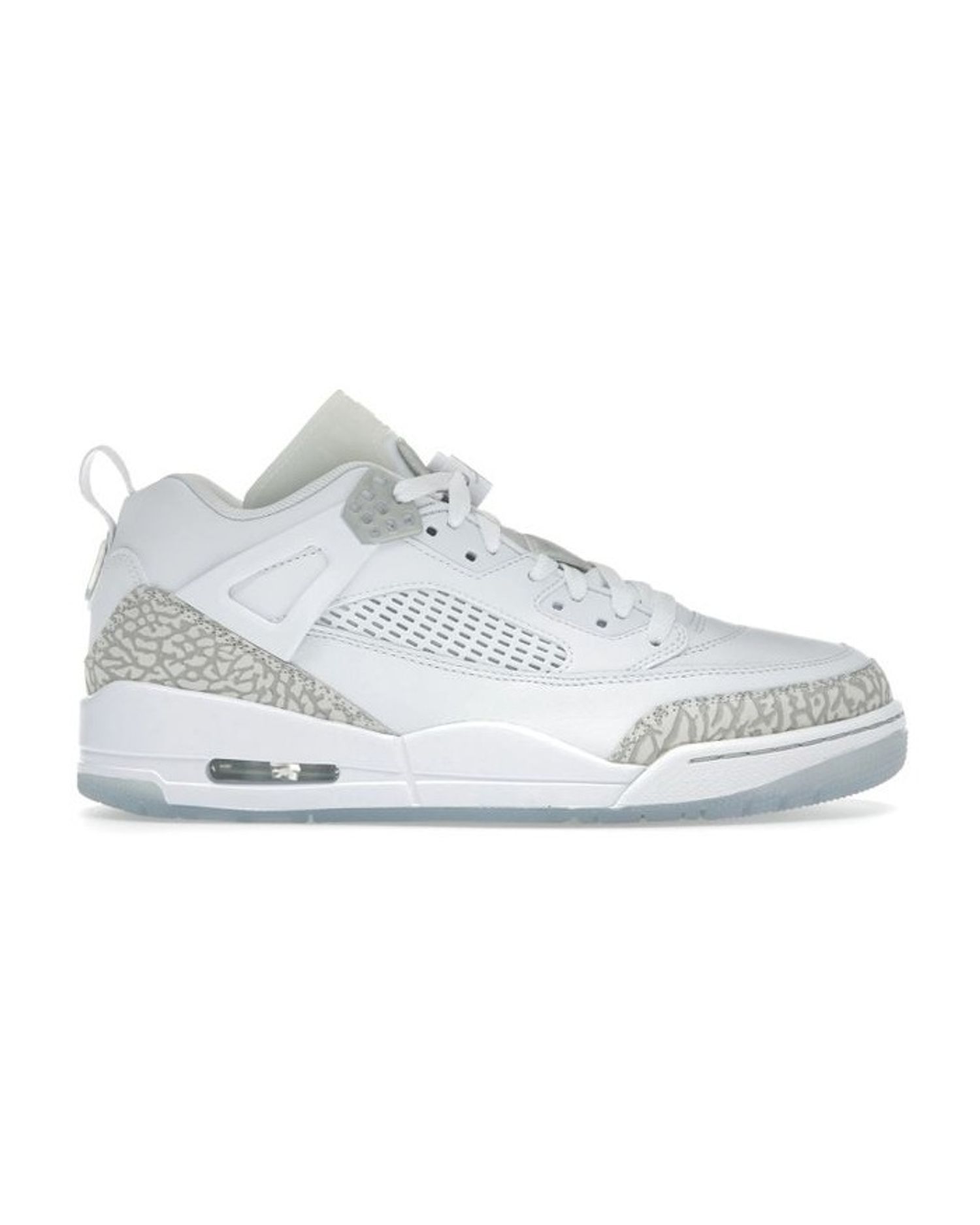 Jordan Spizike Low White Metallic Silver Barely Blue Neutral Grey