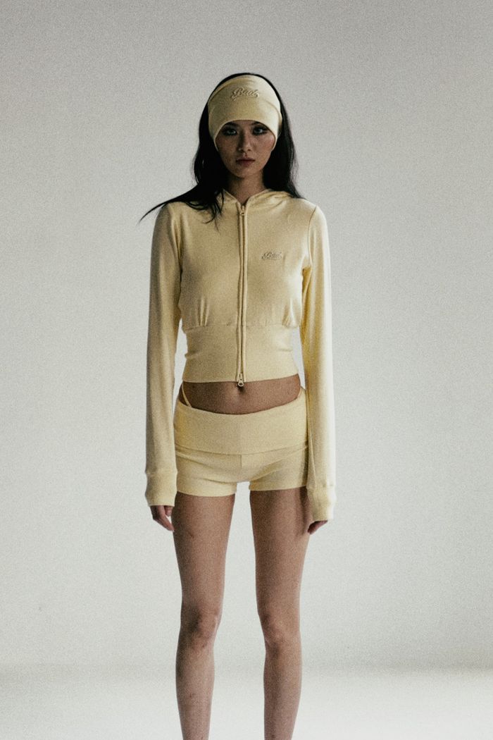 Beyond Soft Fold Over Shorts - Butter, S size