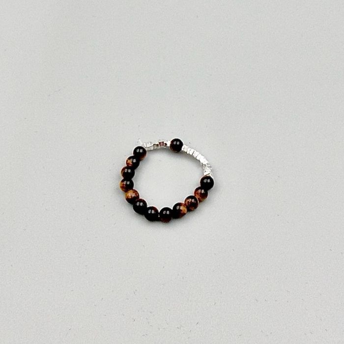 Барын нүд, мөнгөн бөгж (сунадаг)