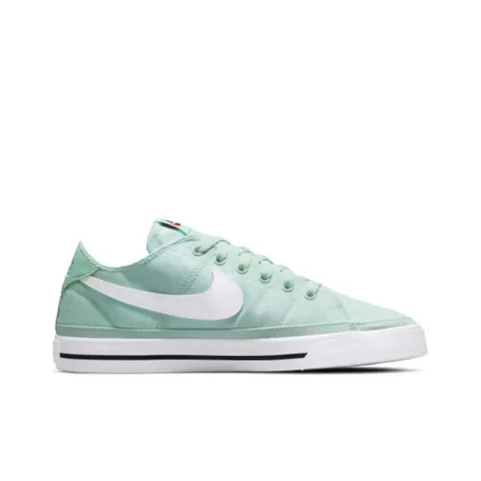 Nike Court Legacy Skateboard Shoes Women's Low-Top Light Rain GreenBlackTeam OrangeWhite
