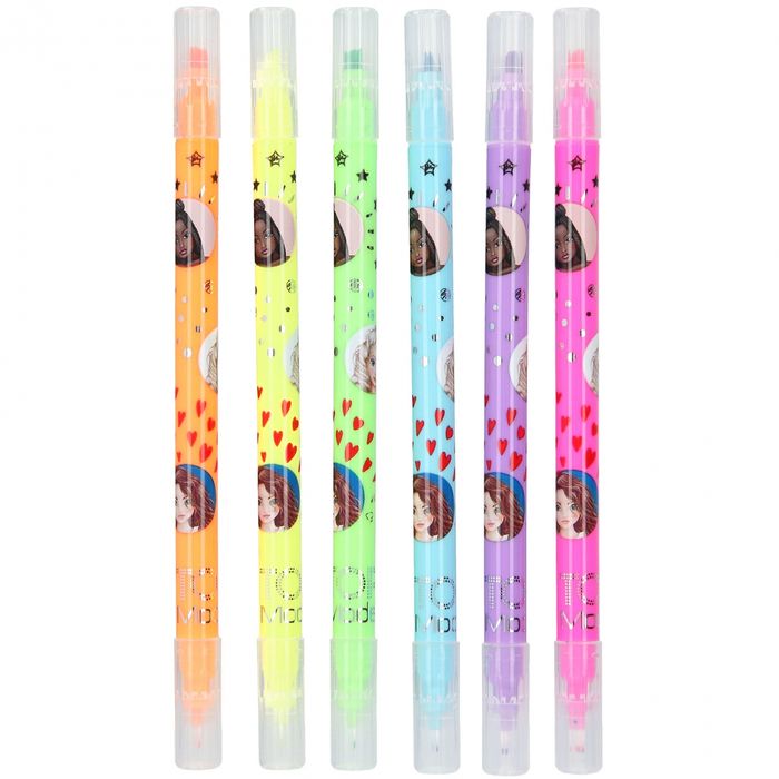 TOPModel Double highlighter& Fineliner