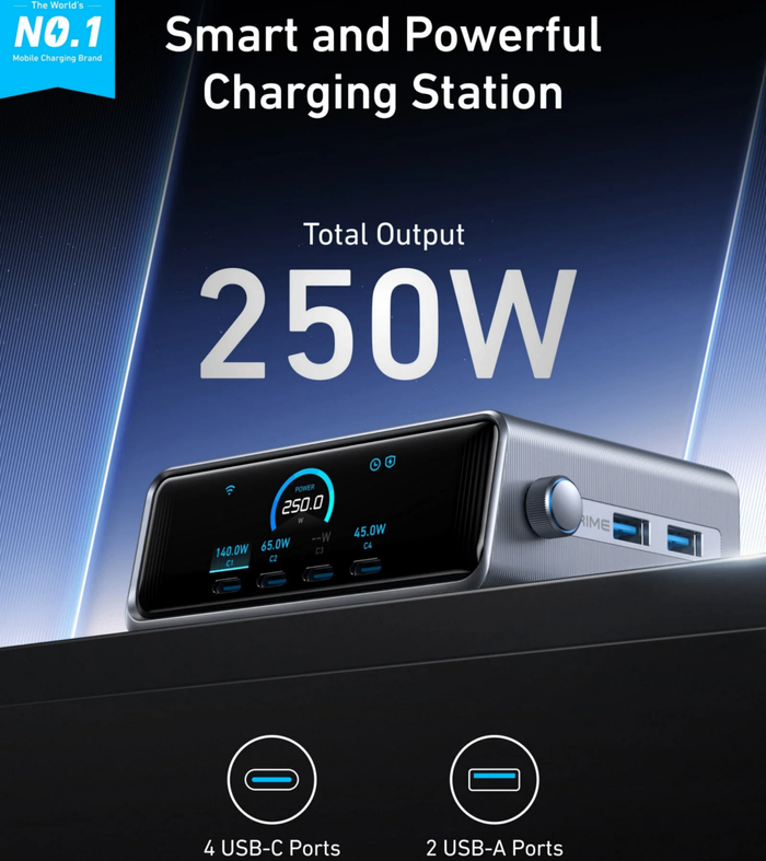 Anker Prime 250Watt Smart Display Adapter 
