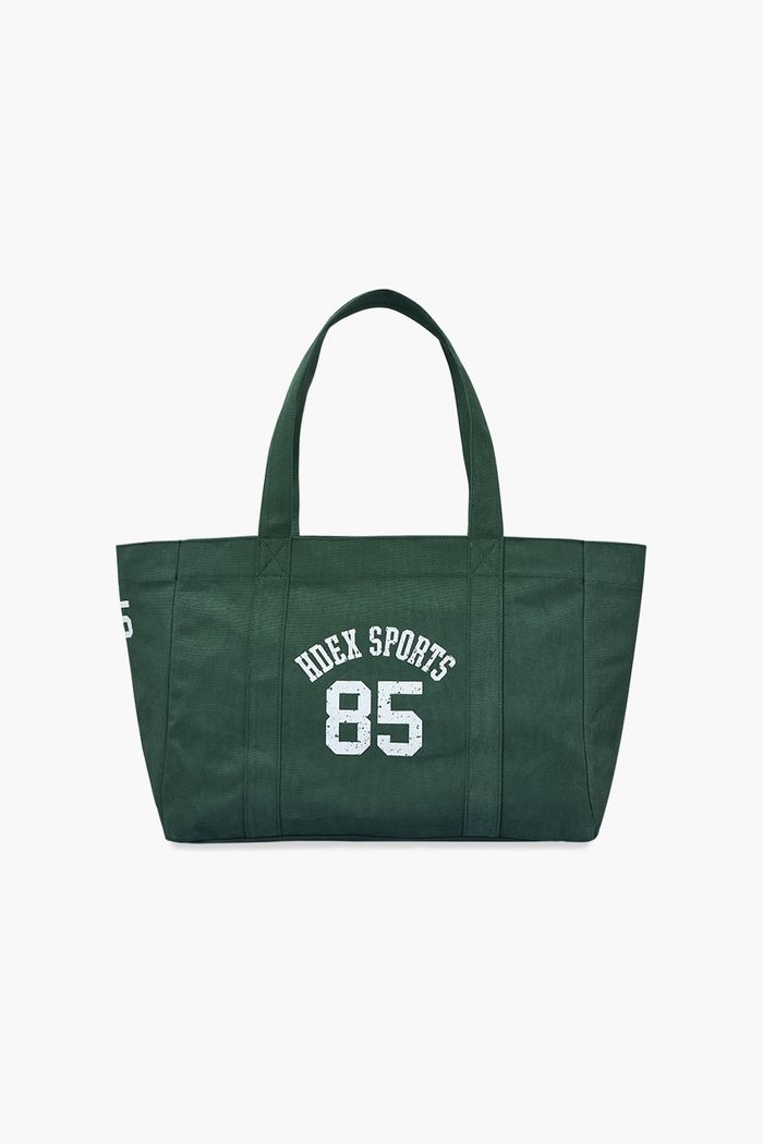 Sporty Cotton Big Shoulder Bag/Green/