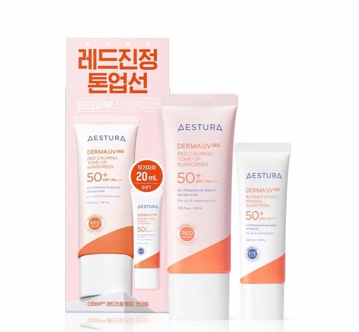AESTURA Derma UV365 Red Calming Tone-up Sunscreen SPF50+ PA++++ 