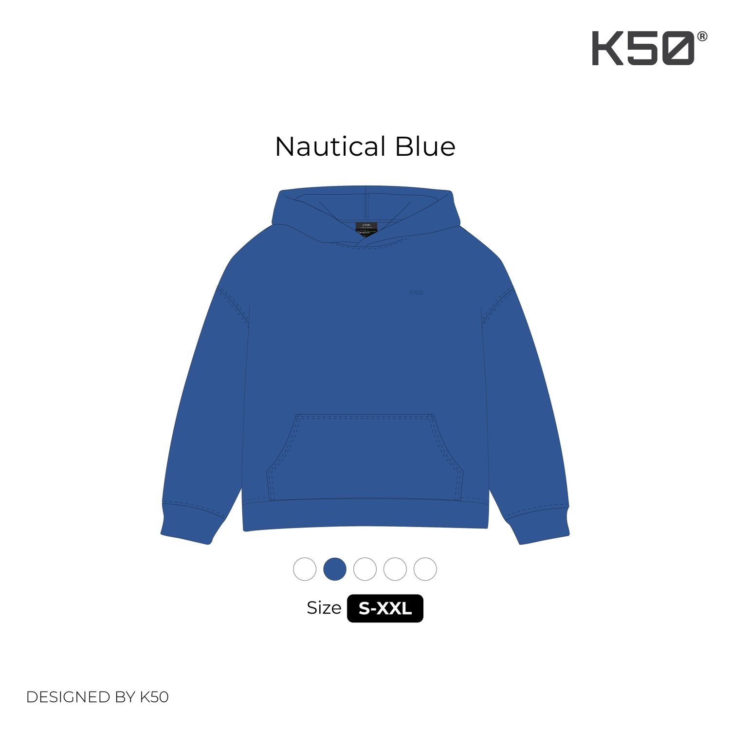 Small logo Hoodie - Nautical Blue