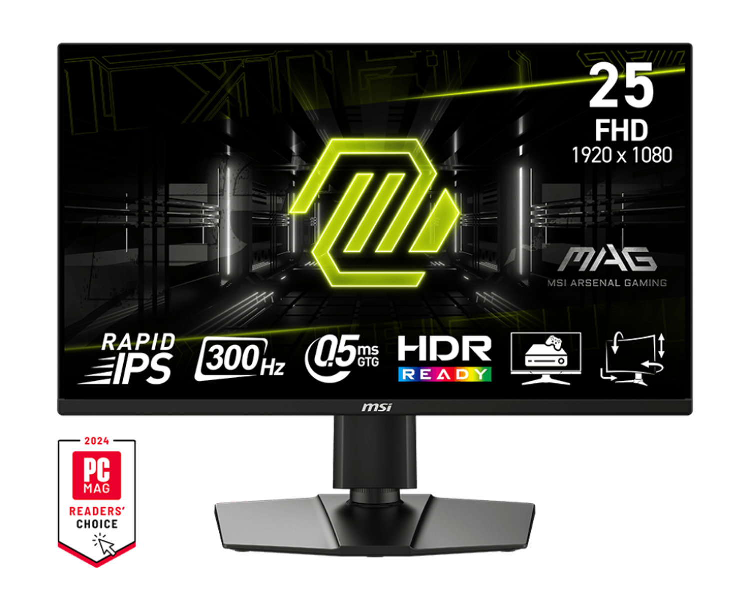 MSI MAG 255PXF 24.5 Inch FHD Gaming Monitor  300 Hz / 0.5ms 