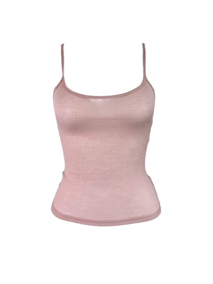 Layer Strap top /rose pink/ 