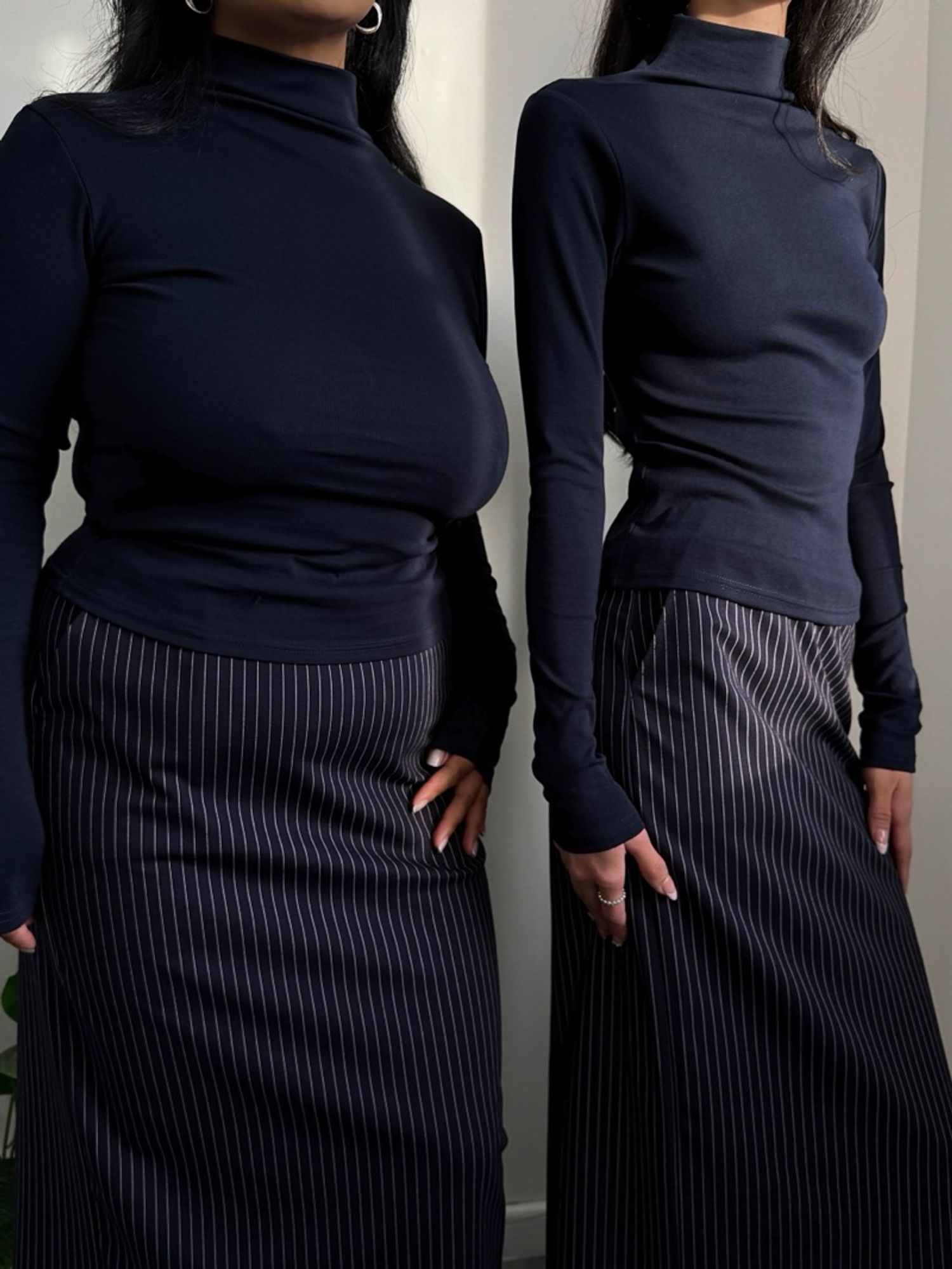 Turtleneck long sleeve top