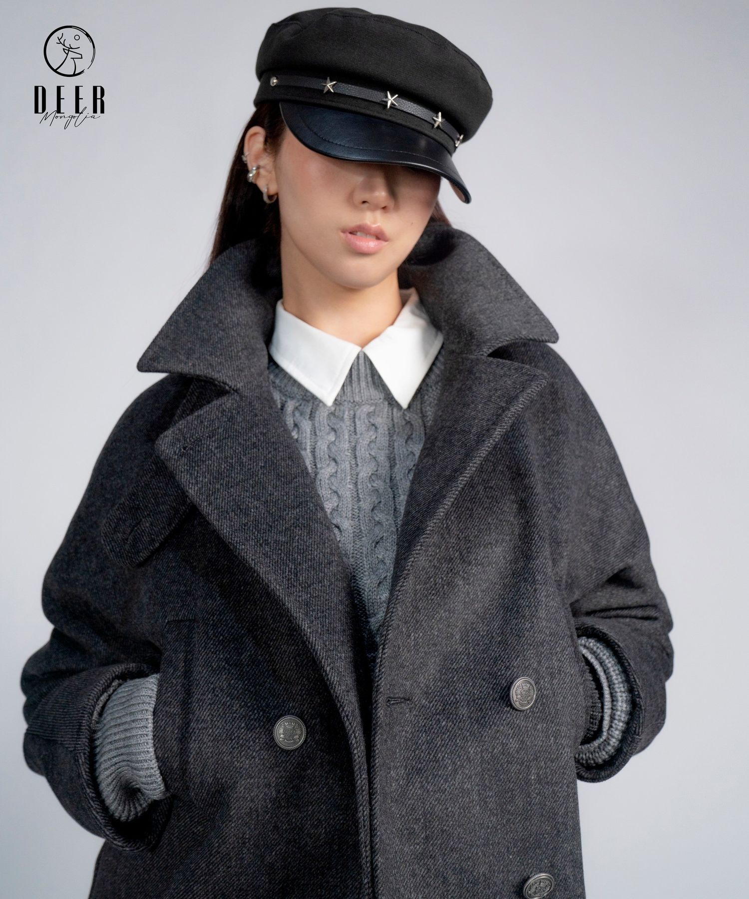 Selene wool coat