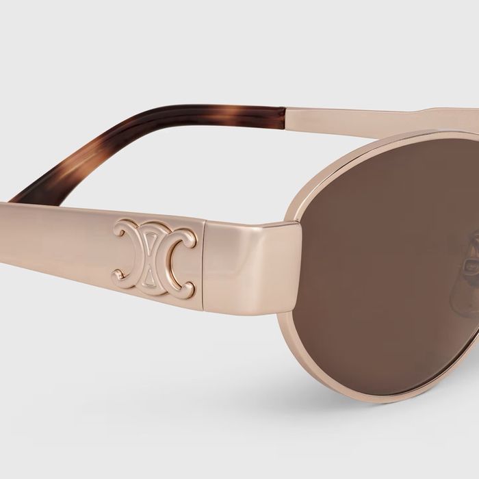 Celine Metal - ROSE GOLD / BROWN