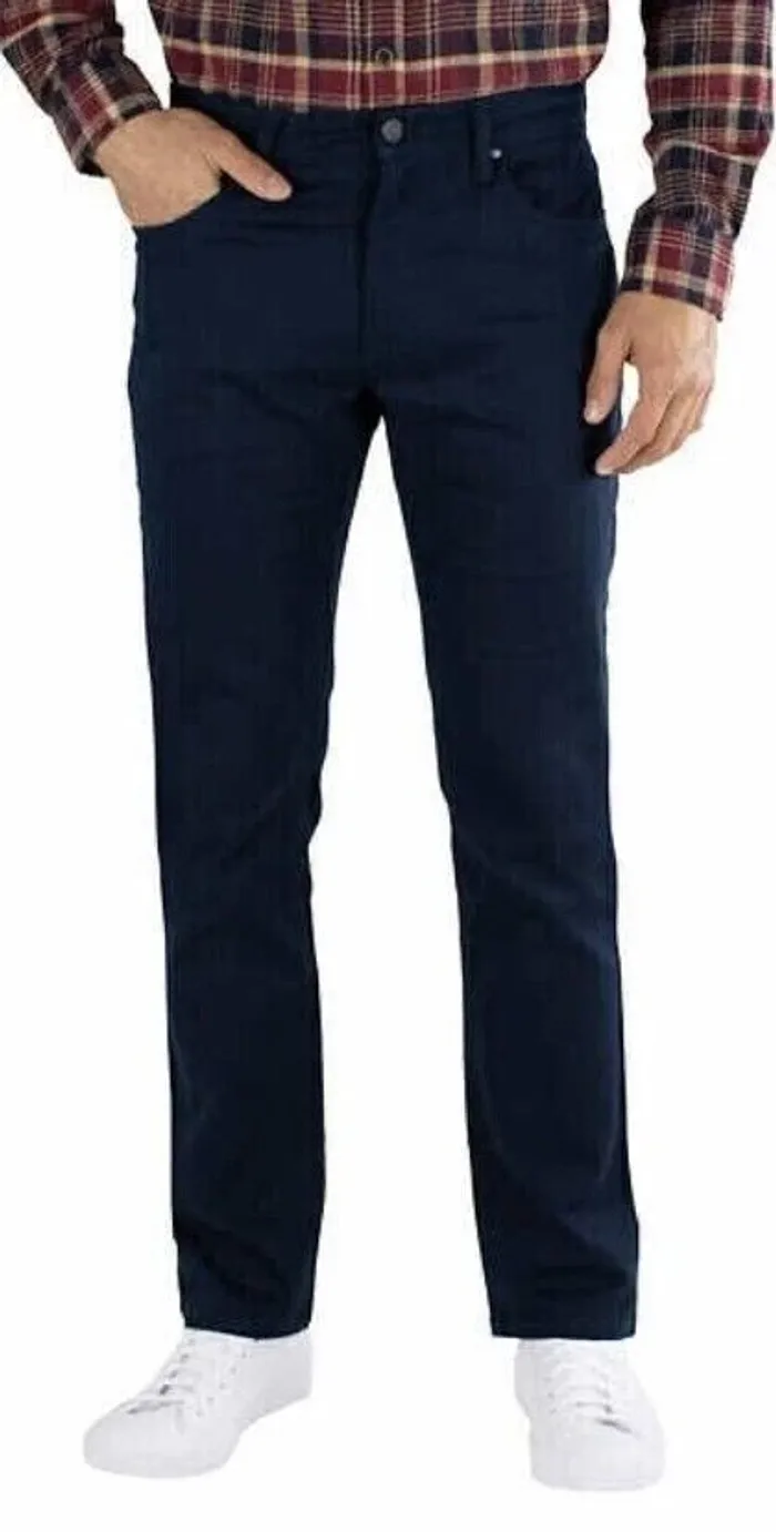 Jachs Men’s 5 Pocket Pant Straight Fit Stretch Black, Size 32x30