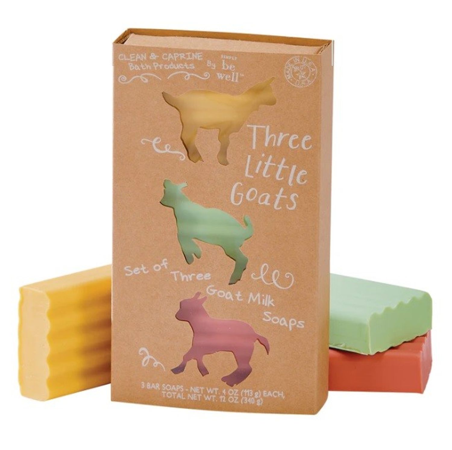 Goat milk soaps set - Creamy mango + Jabara fruit + Papaya