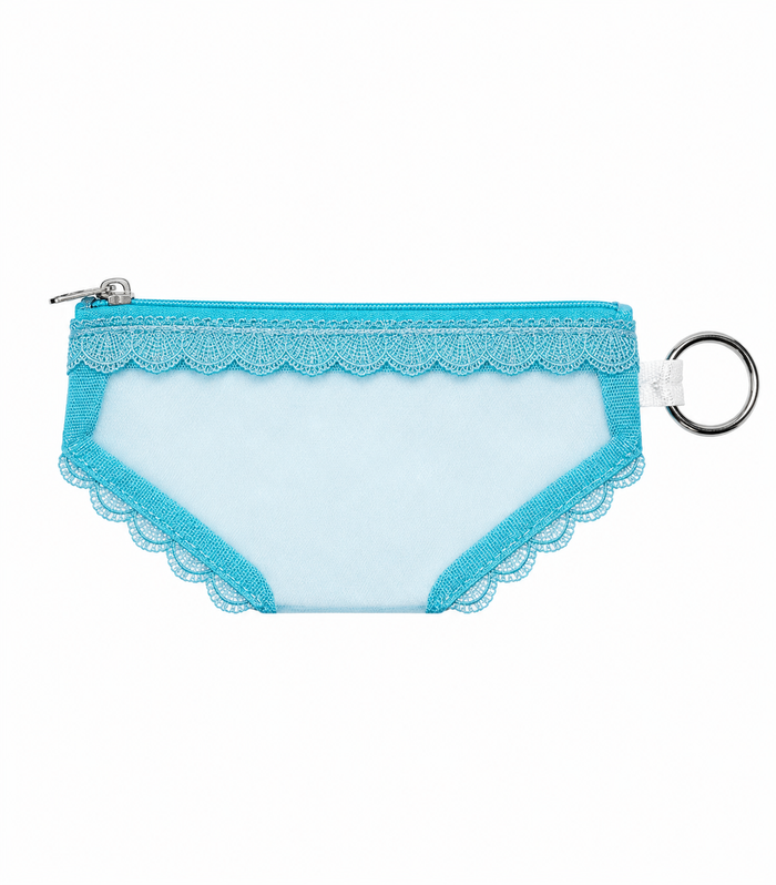 Scalloped Lace Zip Pouch