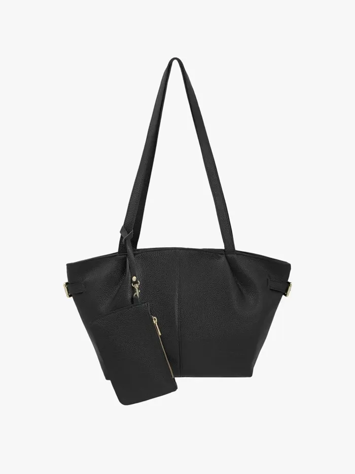 Black purse with pouch