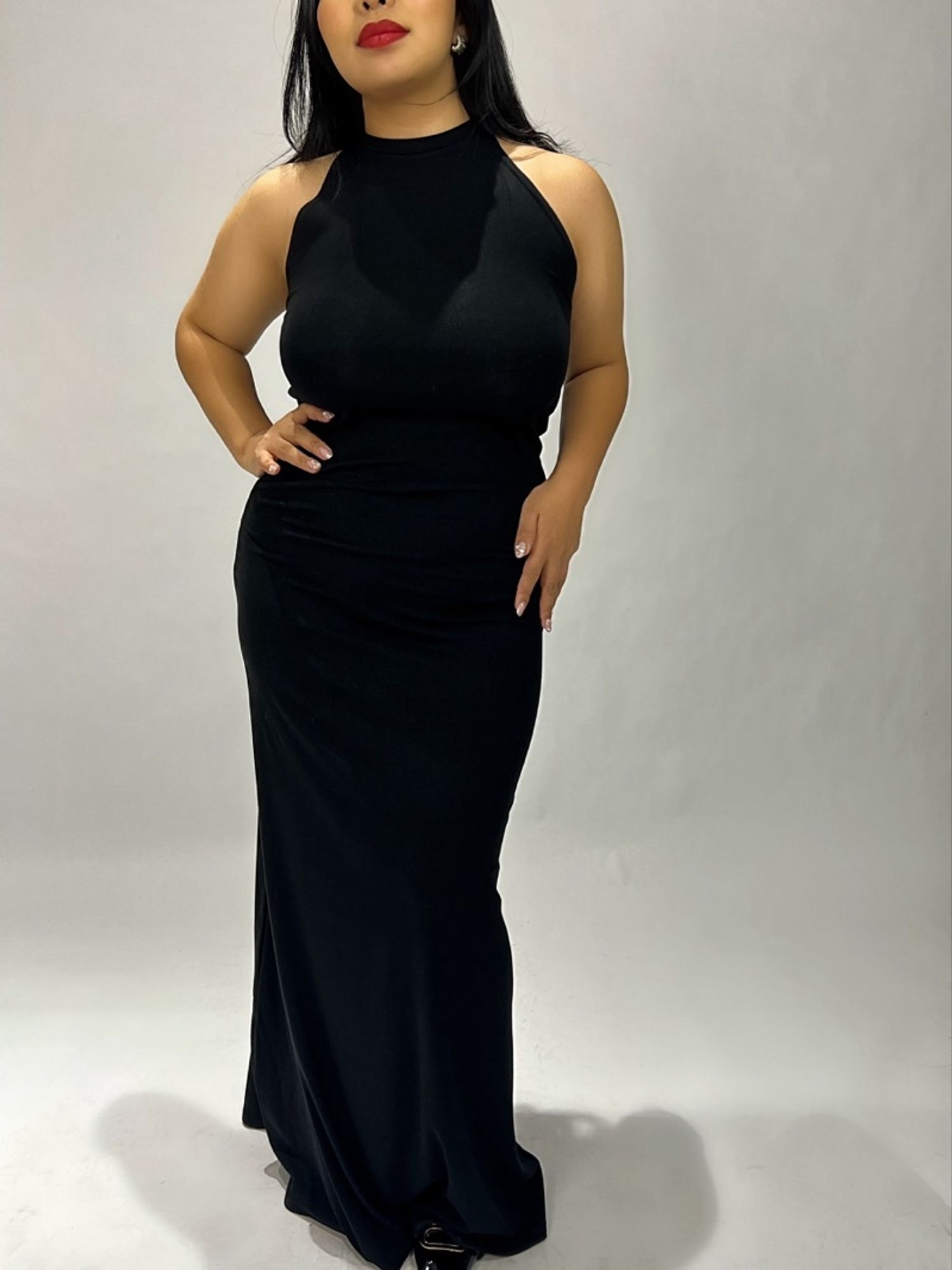 Halter neck maxi dress 