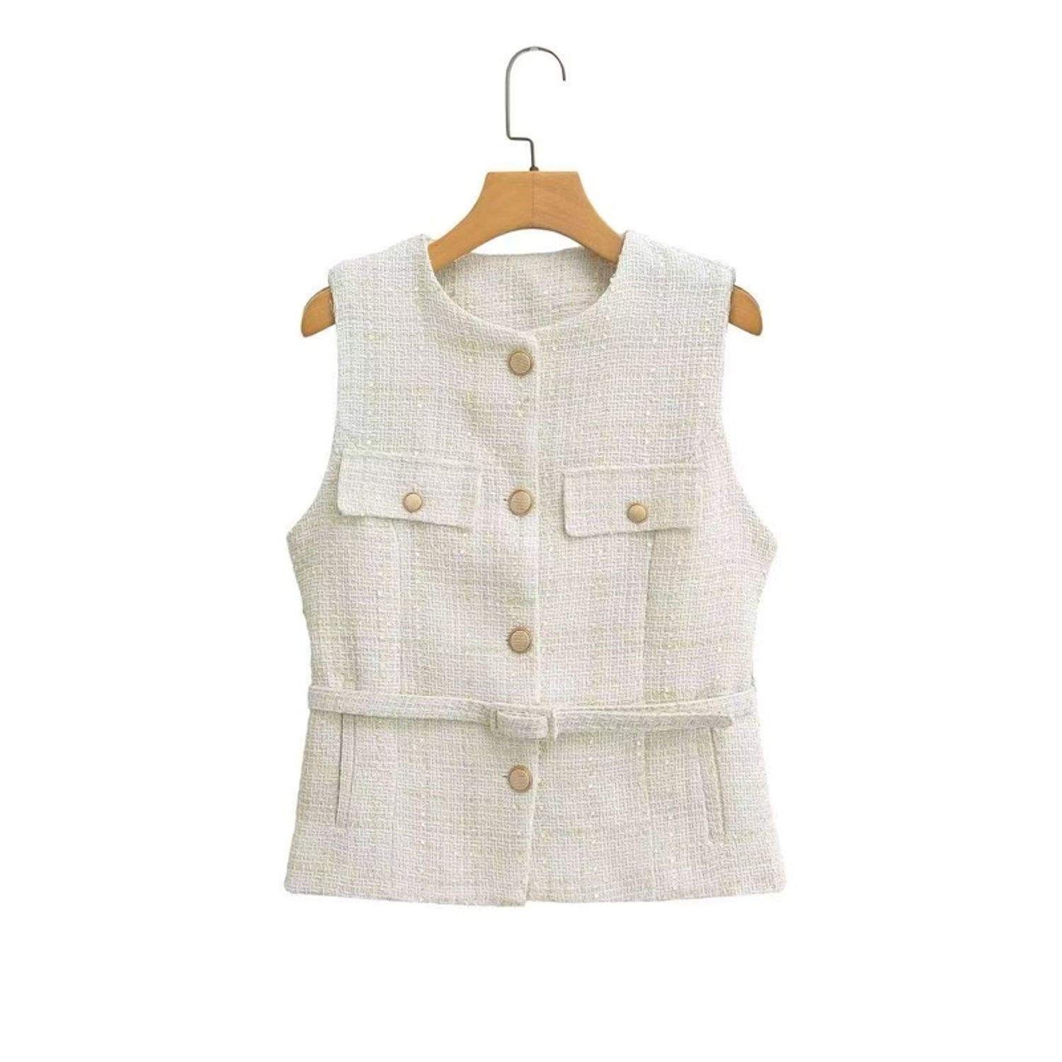 zara belted vest