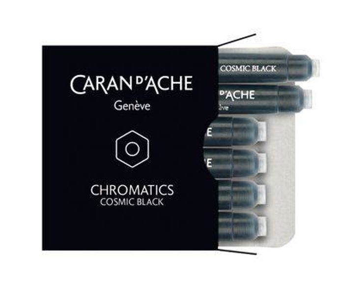 Caran d'Ache Ink cartridges 6pcs Cosmic Black 