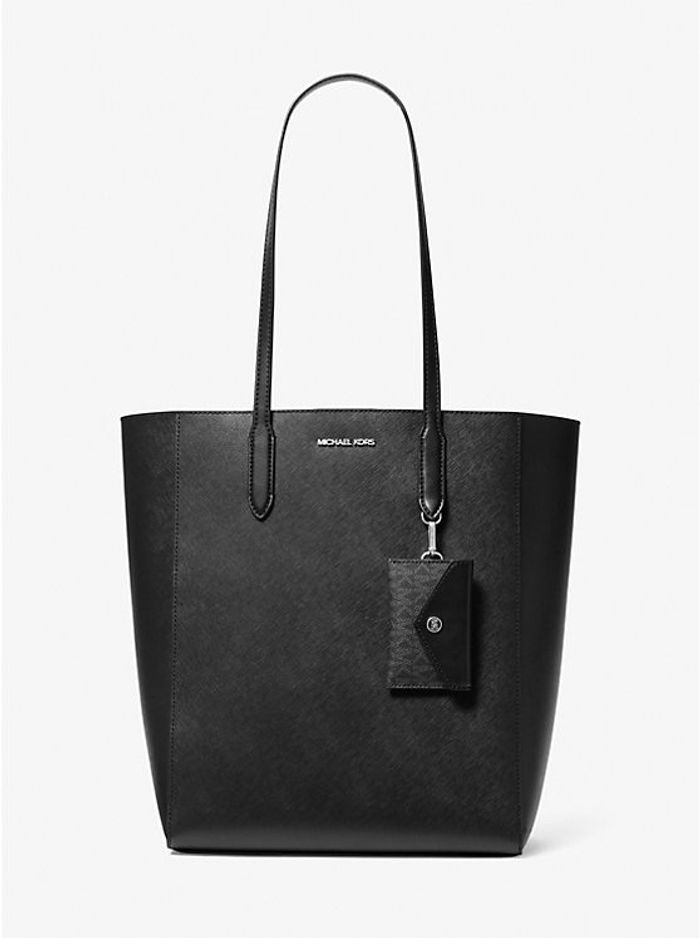 MK saffiano tote bag black