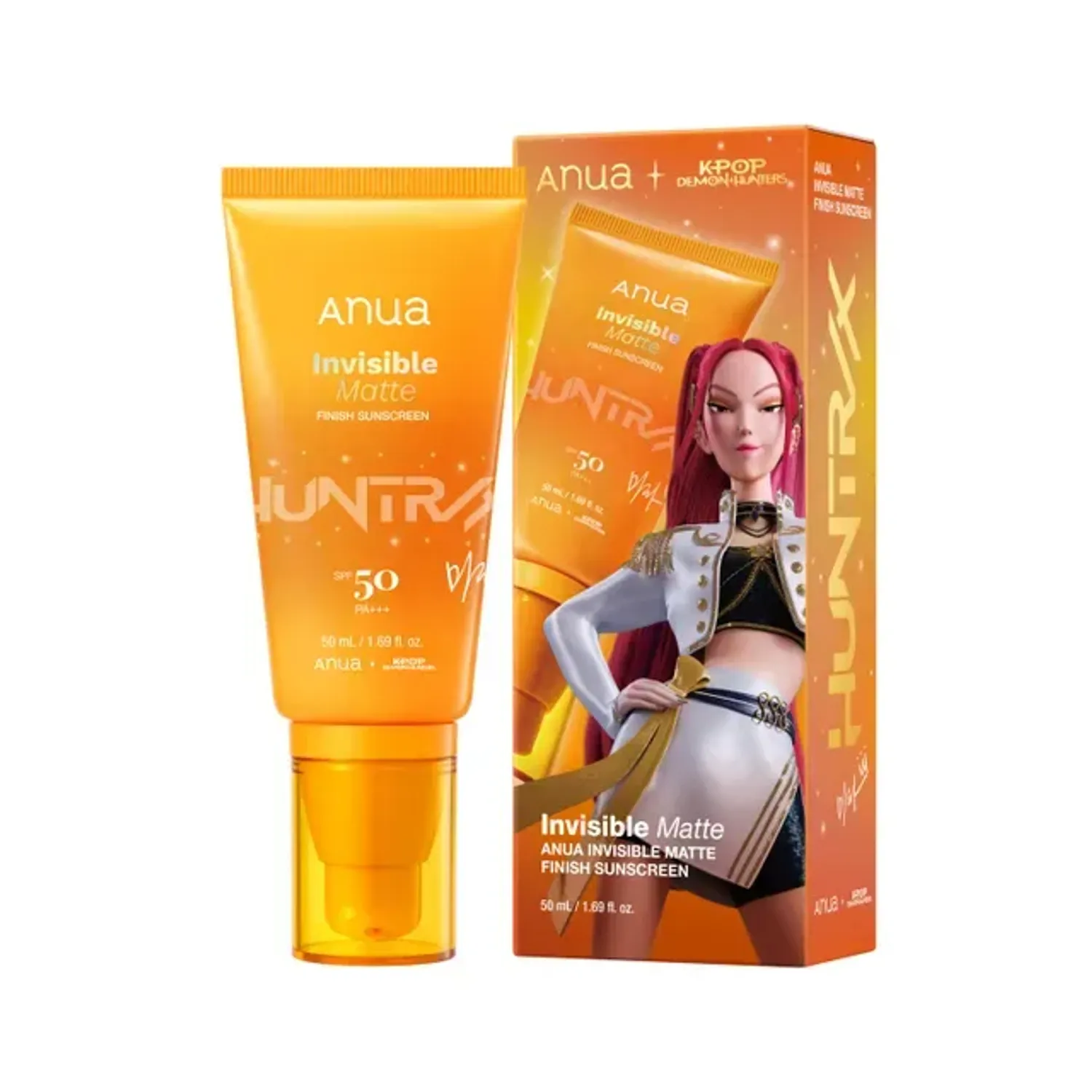 Anua Kpop demon hunters invisible matte finish sun cream