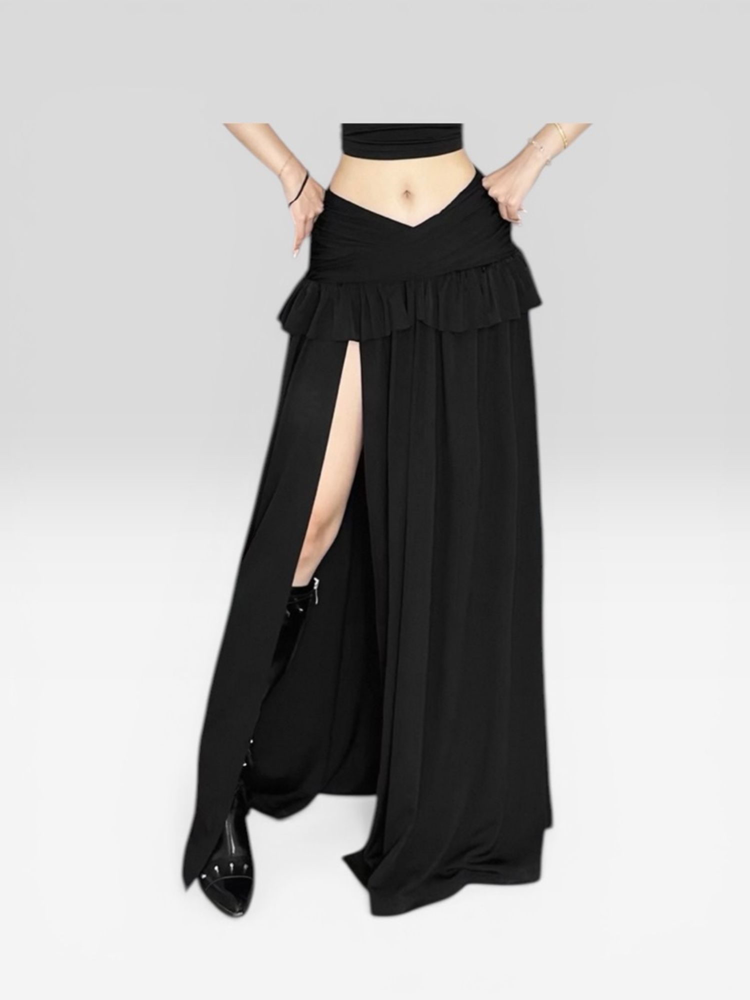 Урт зүсэлттэй юбка 