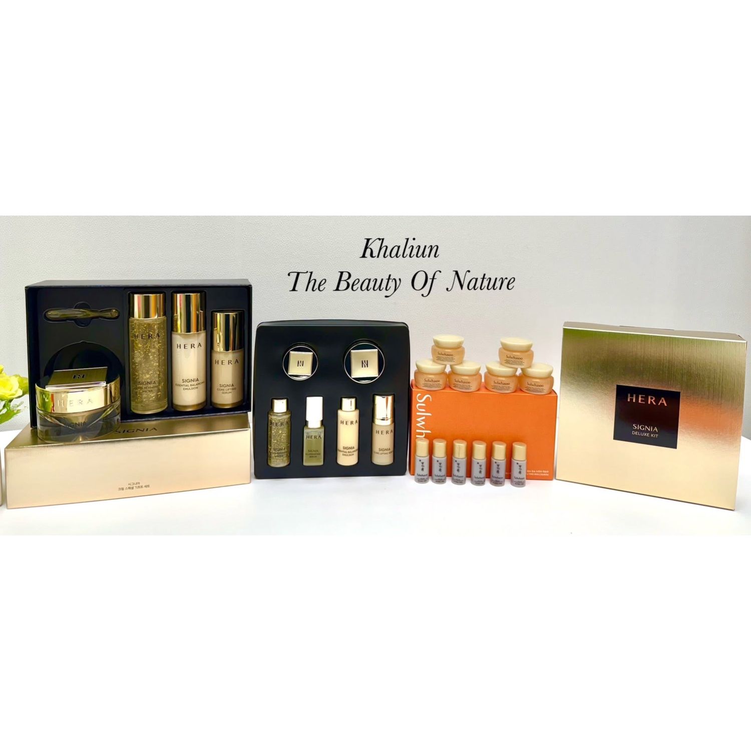 24K Алттай цайруулж залуужуулах Signia CREAM SET