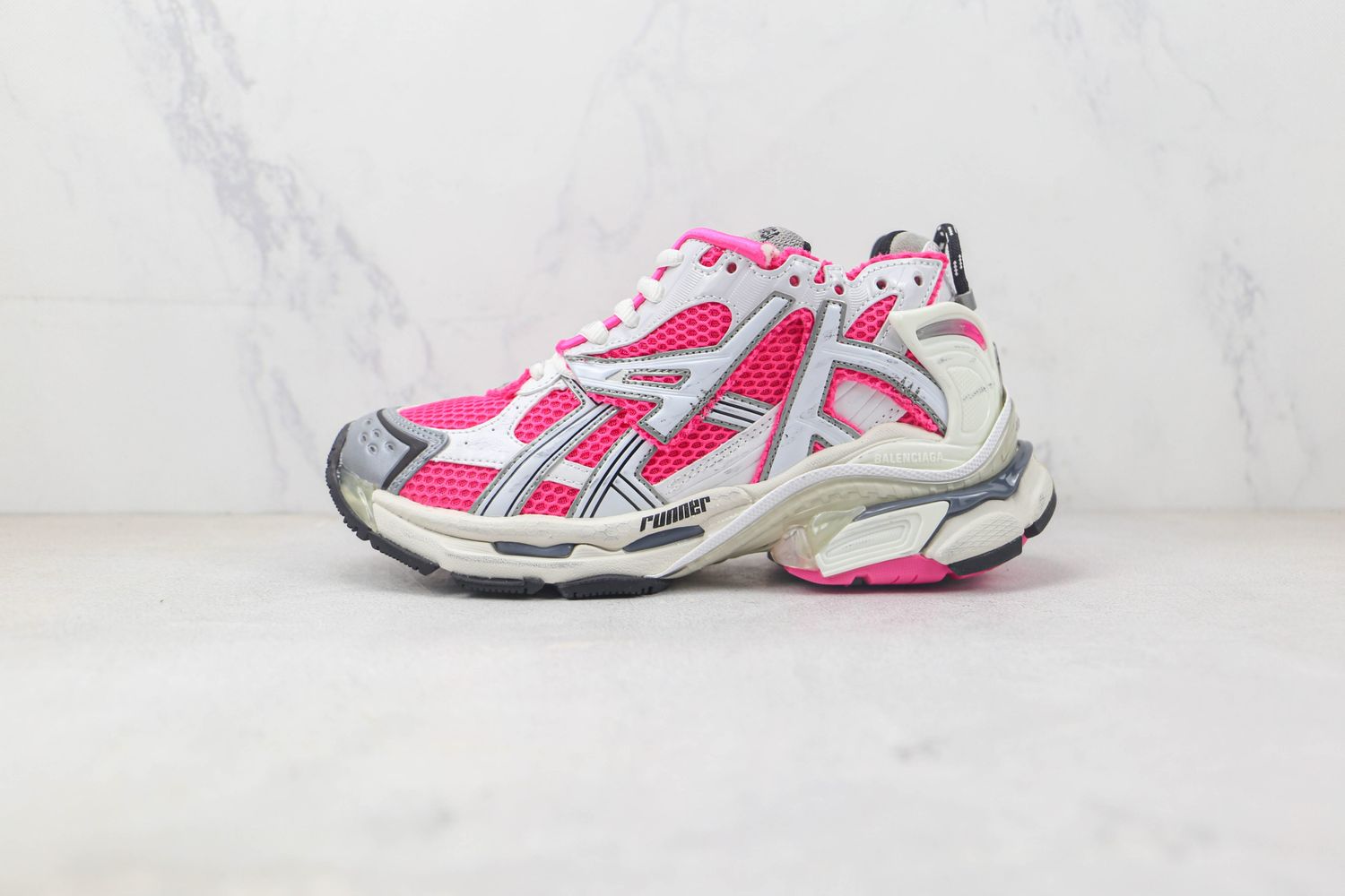Balenciaga Runner White Fluo Pink