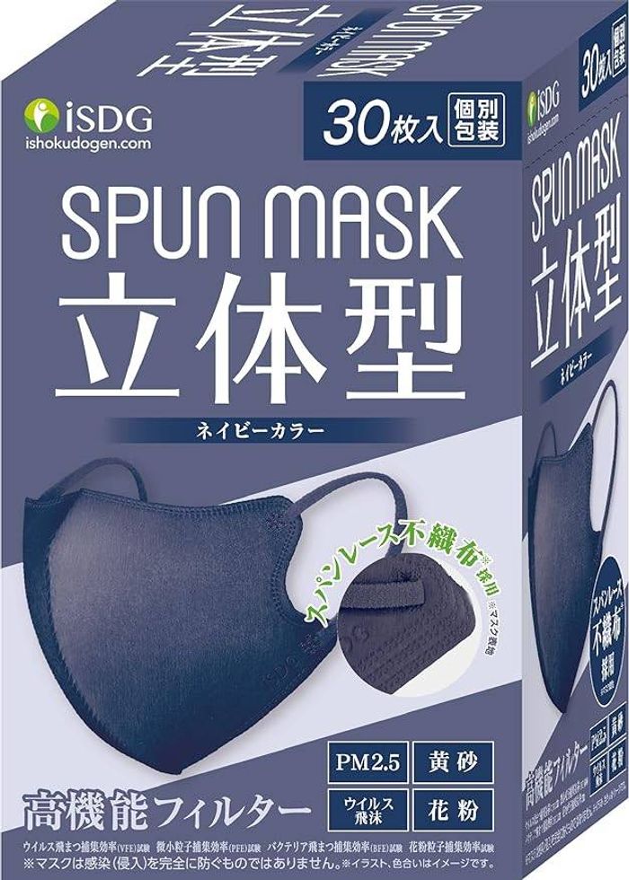 Spun navy 30 mask